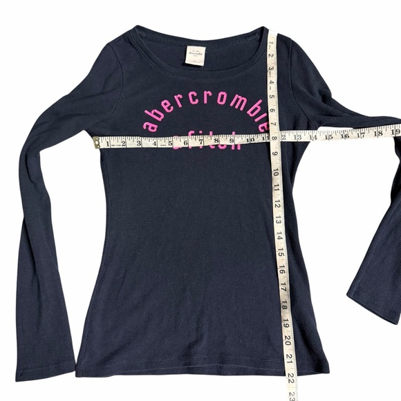 Abercrombie & Fitch Y2K Graphic Long Sleeve Tagged Girls XL (Womens XS/Small) - Picture 3 of 5